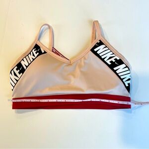 Nike Indy Bra Dri Fit Light Support Size Large Red, Pink, White And Black